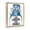 Stupell Industries I See London & France Floating Frame, design by Susan Ball